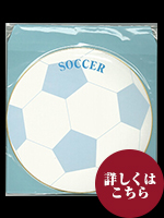 丸型色紙　サッカーボール　封筒付