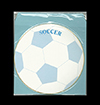 丸型色紙　サッカーボール　封筒付