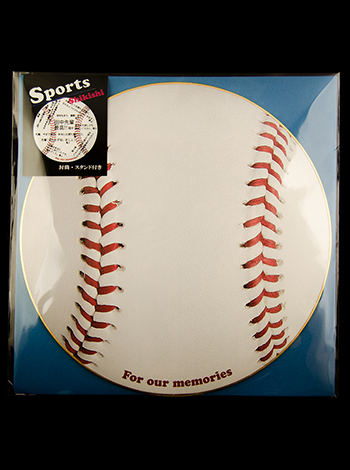 丸型色紙　ﾘｱﾙ  ﾍﾞｰｽﾎﾞｰﾙ 封筒/ｽﾀﾝﾄﾞ付