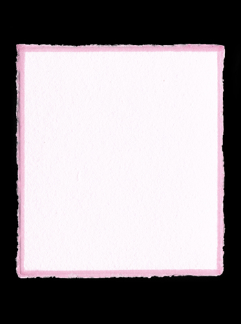 耳縁染め淡色色紙寸松庵　桃　　１Ｐ