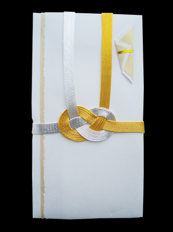 コットン金封　純金銀１０本 表