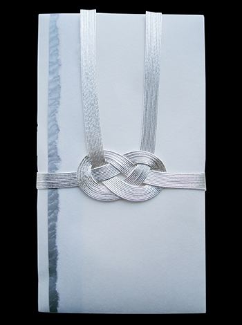 コットン金封　純双銀１０本 表