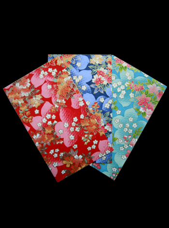 京都 友禅和紙 ポチ袋（小） 花集いアソート３枚入り 表紙