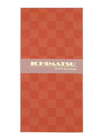 ポチ袋　市松 大 3P　ﾏﾝｺﾞｰｵﾚﾝｼﾞ 表紙