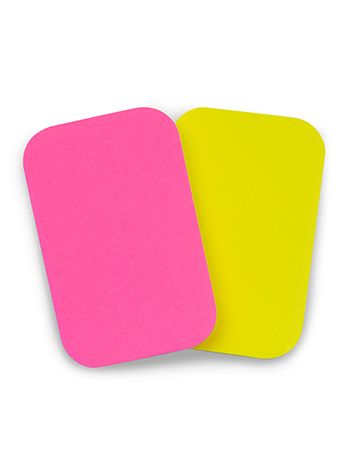 角丸ふせん中45x70 ピンク ＆ イエロー