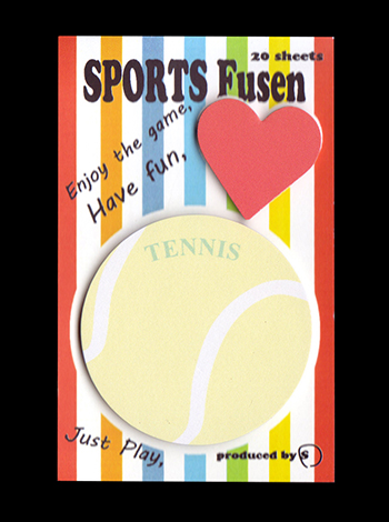 スポーツ付箋　テニス 表紙' title=
