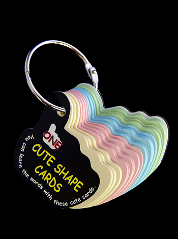 単語帳　型抜き　ONE　黒